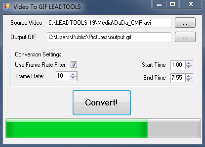 Video to GIF Screenshot In Progress