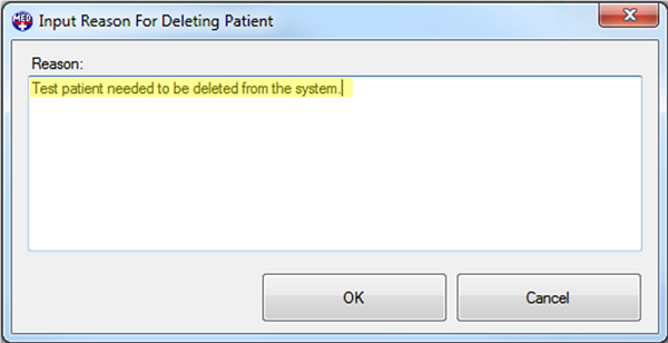 Patient Updater Delete Patient Reason Patient Updater Delete Patient Reason